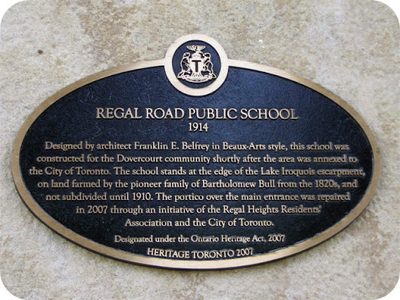 Regal Road Public School 1914