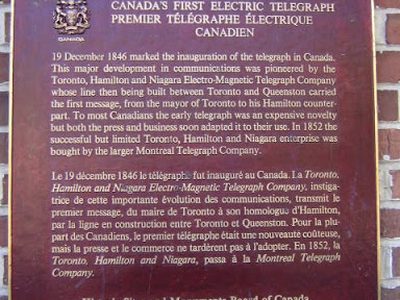 Canada's First Electric Telegraph