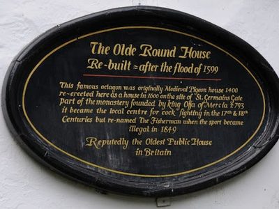 Plaque on Ye Olde Fighting Cocks
