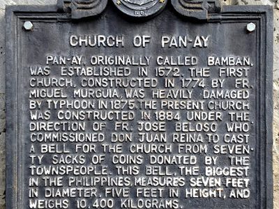 Church of Pan-ay historical marker