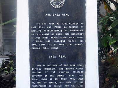 Casa Real historical marker