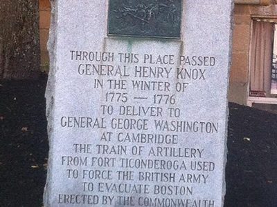 General Knox and the Fort Ticonderoga Artillery
