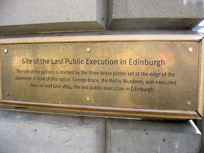 Site of the Last Public Execution in Edinburgh