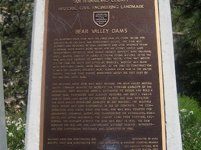San Berardino County - Bear Valley Dam