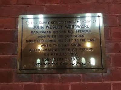 John Wesley Woodward, Bandsman on the S.S. Titanic