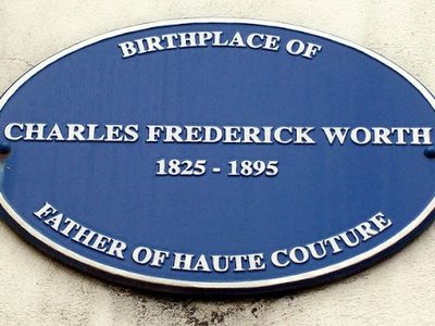 Blue plaque for Charles Worth at Bourne, Lincolnshire