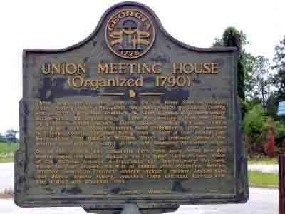 Union Meeting House (Organized 1790)