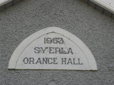 Plaque, Syerla Orange Hall