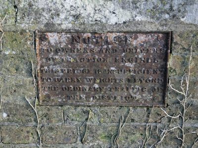 Sign on Notton bridge