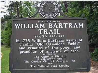 William Bartram Trail Traced 1773-1777