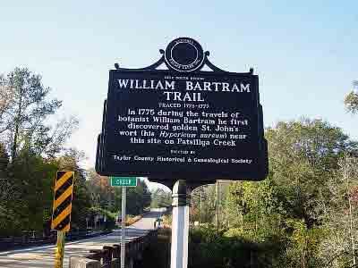 William Bartram Trail Traced 1773-1777