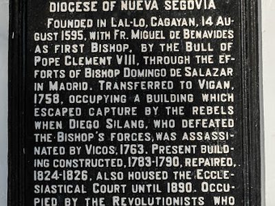 Site of the Diocese of Nueva Segovia historical marker