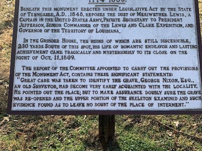 Meriwether Lewis Burial Site