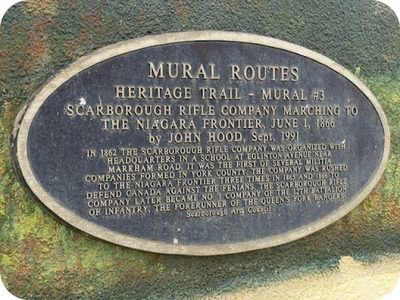 Scarborough Rifle Company Marching to the Niagara Frontier