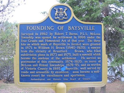 Founding of Baysville