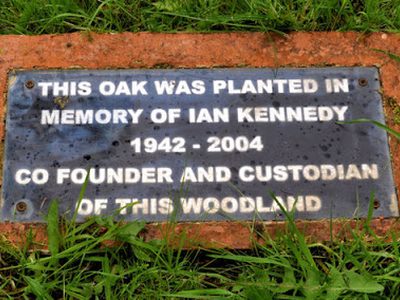 Ian Kennedy plaque, Helen's Bay