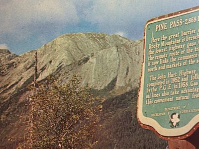 Pine Pass - 2,868 Ft. (Sign missing)