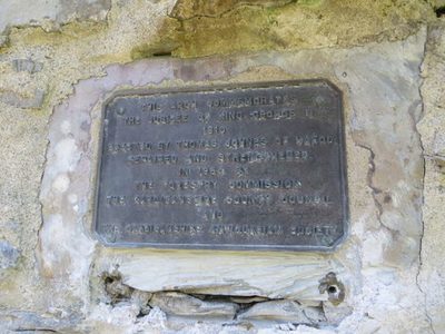 Plaque on the Arch