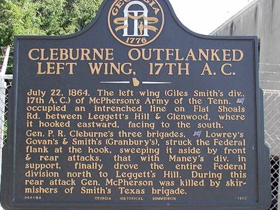Cleburne Outflanked Left Wing, 17th A.C.