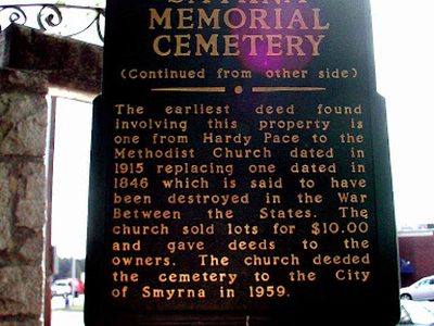 Smyrna Memorial Cemetery (Side 2)
