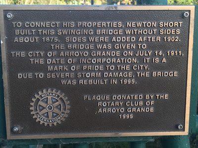 Arroyo Grande Swinging Bridge