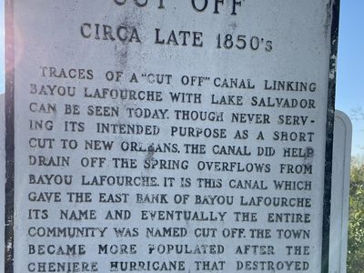 CUT. OFF CIRCA LATE 1850's