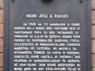 Father Jose A. Burgos historical marker