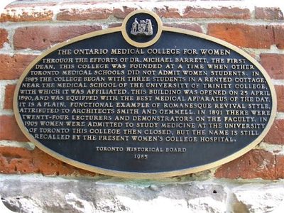 The Ontario Medical College for Women