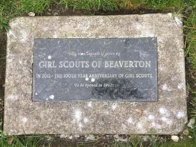 Girl Scouts of Beaverton Time Capsule 2062