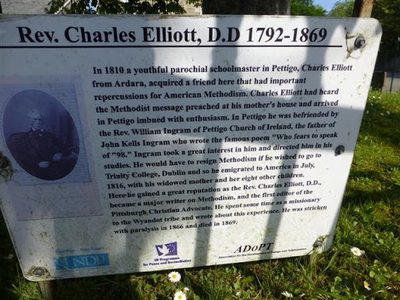Rev. Charles Elliott plaque, Tullyhommon