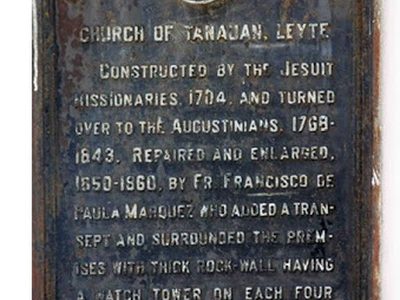 Church of Tanauan, Leyte historical marker