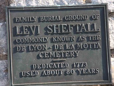 Family burial ground of Levi Sheftall