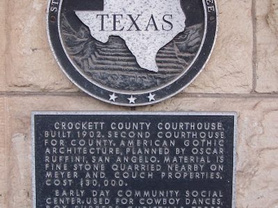Crockett County Courthouse Historical Marker