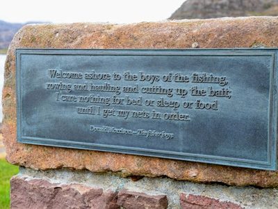 Plaque by the lochside, Shieldaig