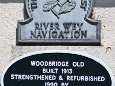Plaque, Woodbridge Road bridge