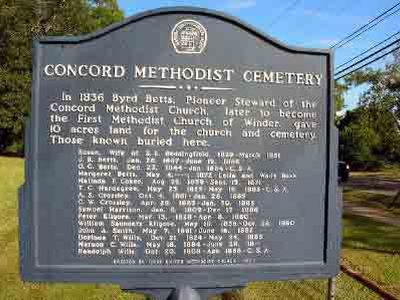 Concord Methodist Cemetery