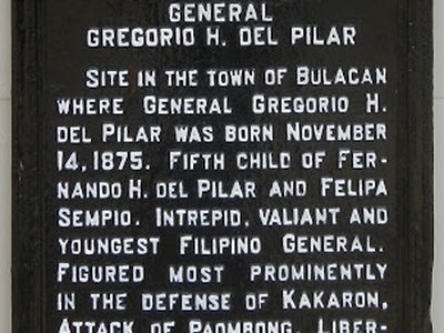 Birthplace of General Gregorio H. del Pilar historical marker