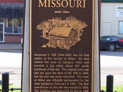 Milan Missouri Historical Marker