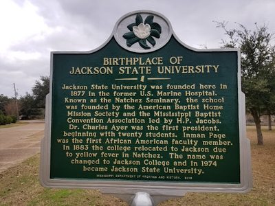 Birthplace of Jackson State University