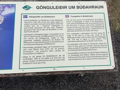 Footpaths in Búðahraun