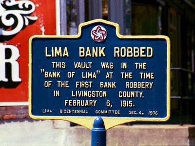 Lima Bank Robbed