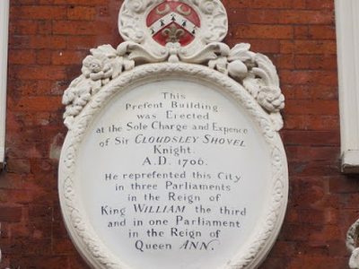 Rochester: plaque on the Clock House