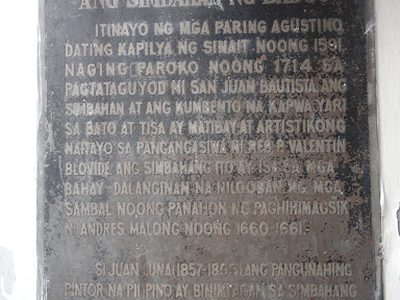 The Church of Badoc historical marker