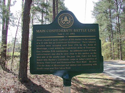 Main Confederate Battle Line