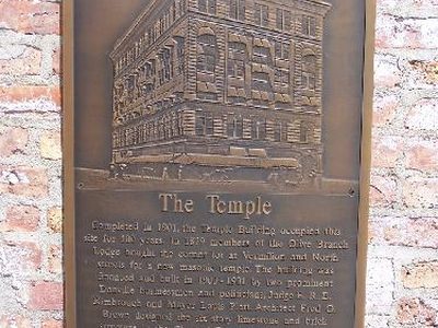 Temple Plaza Plaque