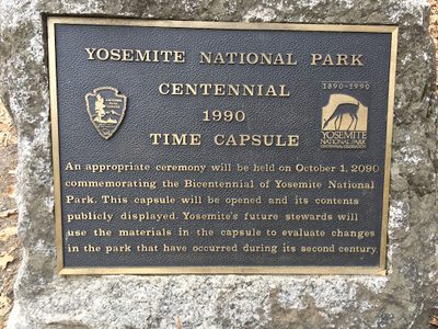 Yosemite Park Centennial Time Capsule