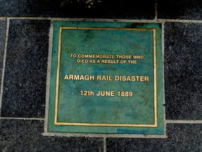 Plaque, Armagh Rail Disaster
