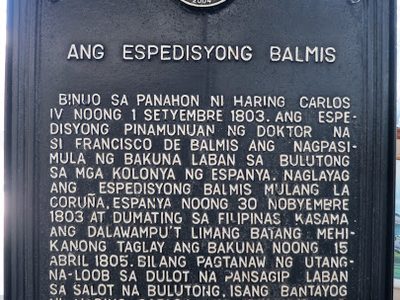 The Balmis Expedition historical marker