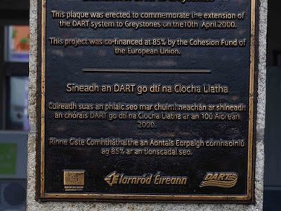 Plaque at Greystones Railway Station, Greystones, Co. Wicklow