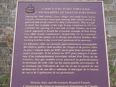 Former Port Perry Town Hall